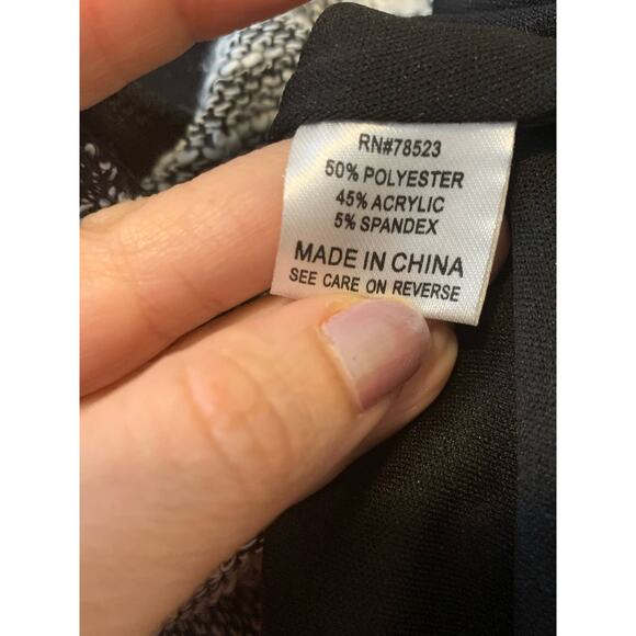 Luii gray patchwork long sleeves button cardigan size Small - Picture 4 of 10